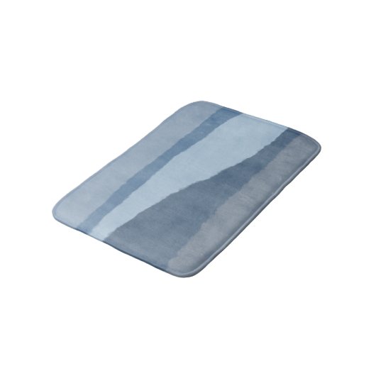 Abstracte kustshadden van Blue Bath Mat (Gekanteld)