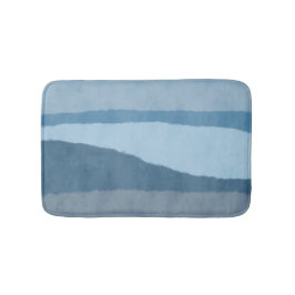 Abstracte kustshadden van Blue Bath Mat