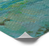 Abstracte kustverf in de oceaan poster (Hoek)