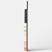 Abstracte kustWaterverf met naam en monogram Case-Mate iPhone Case (Achterkant / Links)