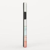 Abstracte kustWaterverf met naam en monogram Case-Mate iPhone Case (Achterkant/rechts)