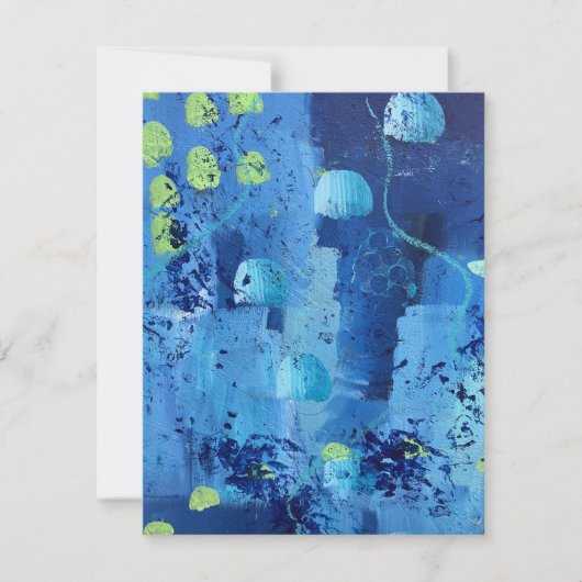 Abstracte kwal kaart notitiekaartje (Voorkant)