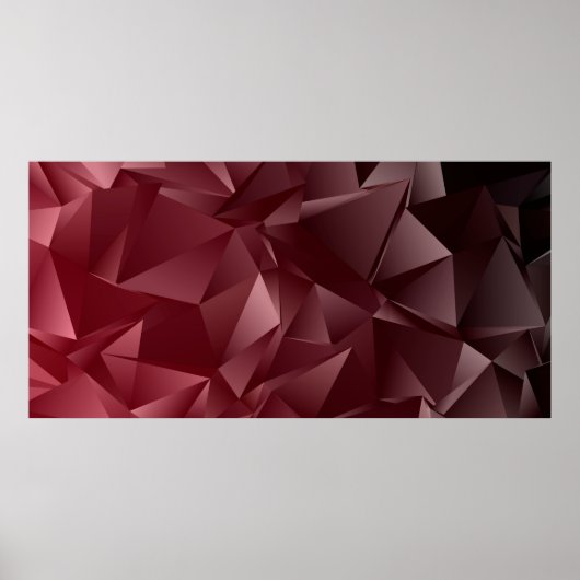 Abstracte laag-Poly achtergrond. driehoekige textu Poster (Voorkant)