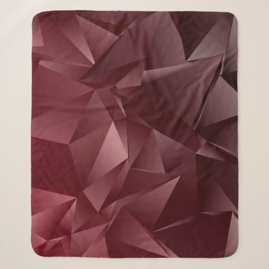 Abstracte laag-Poly achtergrond. driehoekige textu Sherpa Deken (Voorkant)