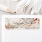 Abstracte labels voor het marmer-adres van het kop (Insitu)