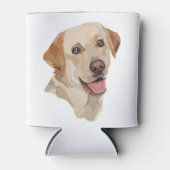 Abstracte labrador kunst blikjeskoeler (Voorkant)