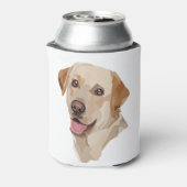 Abstracte labrador kunst blikjeskoeler (Blikje Achterkant)