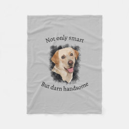 Abstracte labrador kunst fleece deken