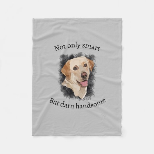 Abstracte labrador kunst fleece deken (Voorkant)