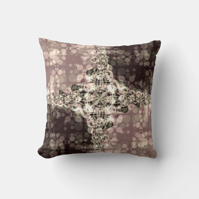 Abstracte Lace Dream Fantasy Modern Cushion Kussen (Voorkant)