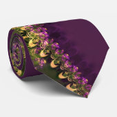 Abstracte Lace Fractal Mode Art Stropdas (Opgerold)