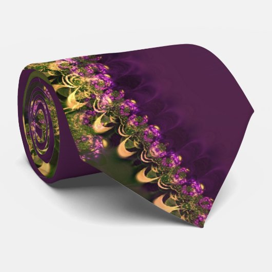 Abstracte Lace Fractal Mode Art Stropdas (Opgerold)