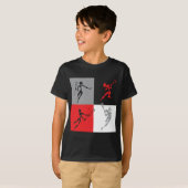 Abstracte lacrosse t-shirt (Voorkant volledig)