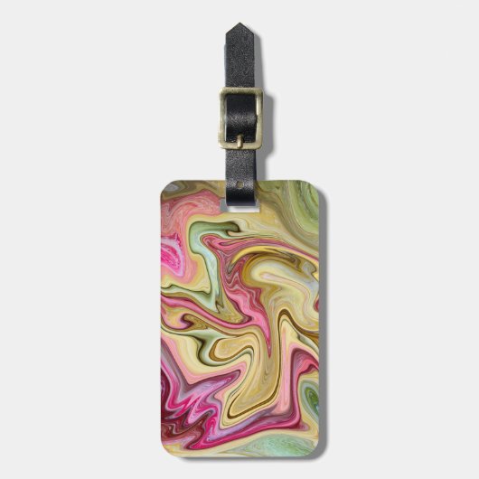 Abstracte lade van zoet bagagelabel (Voorkant verticaal)