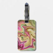 Abstracte lade van zoet bagagelabel (Achterkant verticaal)