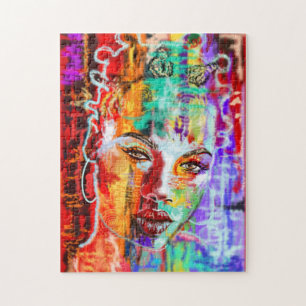 Abstracte  Lady Art - Legpuzzel