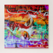 Abstracte  Lady Art - prachtig Legpuzzel (Horizontaal)