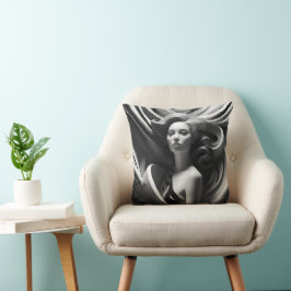 Abstracte Lady Pillow Kussen