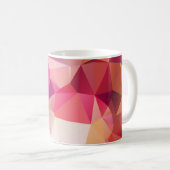 Abstracte lage poly achtergrond, geometrische drie koffiemok (Voorkant rechts)