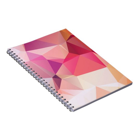 Abstracte lage poly achtergrond, geometrische drie notitieboek (Rechterzijde)