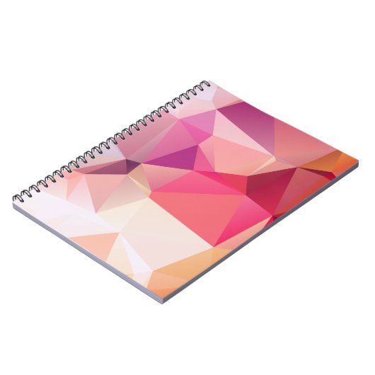 Abstracte lage poly achtergrond, geometrische drie notitieboek (Linkerzijde)