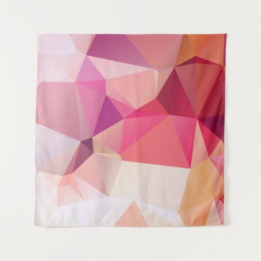 Abstracte lage poly achtergrond, geometrische drie wandkleed (Voorkant)