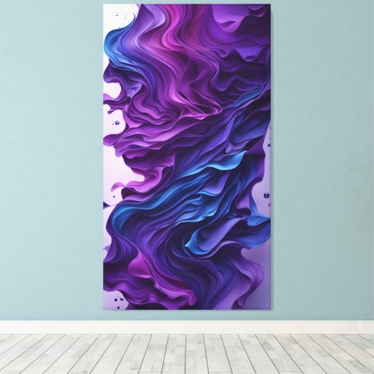 Abstracte lagen canvas afdruk (Insitu (Houten vloer))