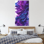 Abstracte lagen canvas afdruk (Insitu (Slaapkamer))