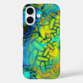 Abstracte lagen iPhone 16 hoesje