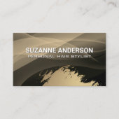 Abstracte lagen | Goudborstel Visitekaartje (Voorkant)