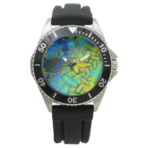 Abstracte lagen horloge