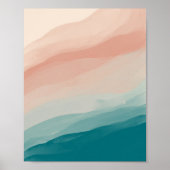 Abstracte lagen van Bondi Beach Poster (Voorkant)