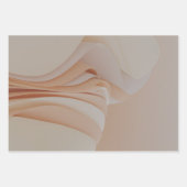 Abstracte lagen van neutrale gestileerde illustrat inpakpapier vel (Voorkant)