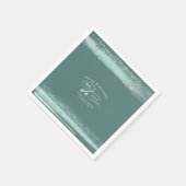 Abstracte lagen verven We maken dank u Blauwgroen  Servet (Hoek)