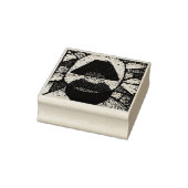 Abstracte lamp mid century rubberen stempel (Stempel)