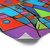 Abstracte lancering in Athene Poster (Hoek)