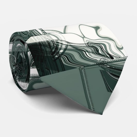 Abstracte landformaties stropdas (Opgerold)