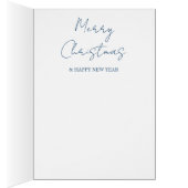 Abstracte Landscape Forest Moon-kerstKaart (Binnen (Rechts))