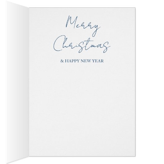 Abstracte Landscape Forest Moon-kerstKaart (Binnen (Rechts))