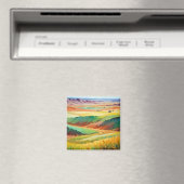 Abstracte Landscape Valley Meadow Natuur Achtergro Magneet (Insitu (Vaatwasser))