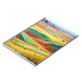 Abstracte Landscape Valley Meadow Natuur Achtergro Notitieboek (Linkerzijde)