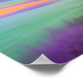 Abstracte Landscape Valley Natuur Achtergrond Kuns Poster (Hoek)