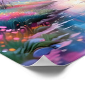 Abstracte Landschap Achtergrond Behang Graphic Poster (Hoek)