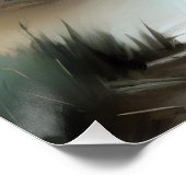 Abstracte Landschap Pathway Poster Achtergrond Kun (Hoek)
