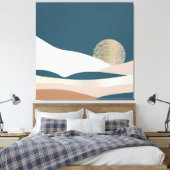 Abstracte landschappen canvas afdruk (Insitu (Slaapkamer))
