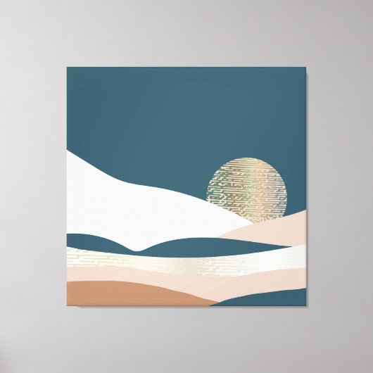 Abstracte landschappen canvas afdruk (Voorkant)