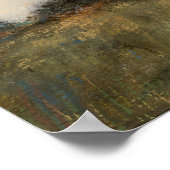  Abstracte landschaps impressionistische kunst Poster (Hoek)