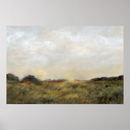  Abstracte landschaps impressionistische kunst Poster