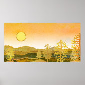 Abstracte landschapshellingen poster (Voorkant)