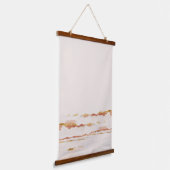 Abstracte landschapsheuvels hangend wandkleed (Gebogen)